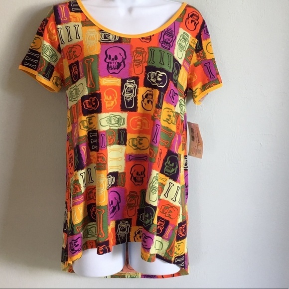LuLaRoe Classic T Shirt Skulls, Bones - Picture 1 of 5